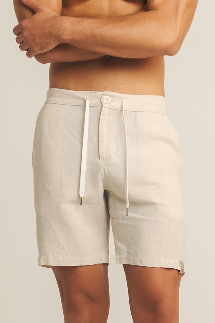 Silbon Bermuda Clasica Lino Para Hombre Y Mujer Bermuda De Lino