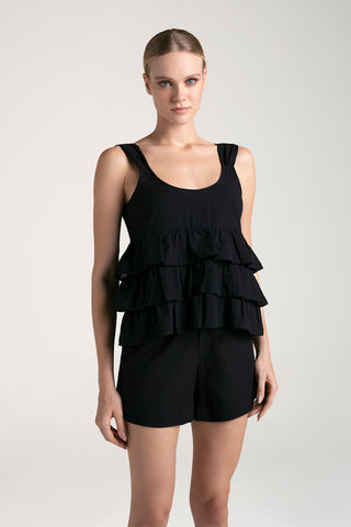 Touché Colombia, Pijama conjunto, Sets, Camisa sin mangas negra y Short negro,  Pijamas, Ropa de descanso mujer