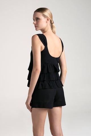 Touché Colombia, Pijama conjunto, Sets, Camisa sin mangas negra y Short negro,  Pijamas, Ropa de descanso mujer