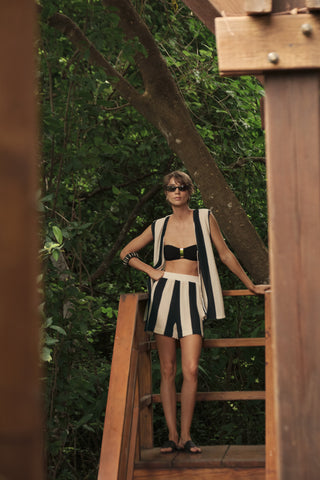 Touché Colombia, Chaleco, Short, Ropa de playa mujer, Bikini top bandeau, Verano, Playa