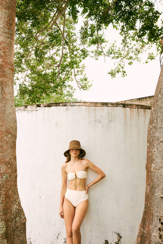 Touché Colombia, Balneaire, Bikini top bandeau y bottom culotte, Ropa de playa mujer, Verano, Playa