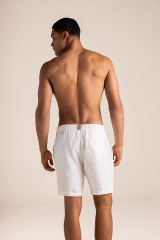 Îlot Colombia, Shorts Costa blanco para hombre, Verano, Playa, Ropa de hombre