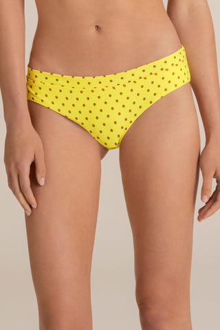 Touché Colombia, Balneaire, Bikini bottom cachetero amarillo, Vestido de baño para mujer, Verano, Playa, Vacaciones