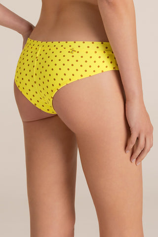 Touché Colombia, Balneaire, Bikini bottom cachetero amarillo, Vestido de baño para mujer, Verano, Playa, Vacaciones
