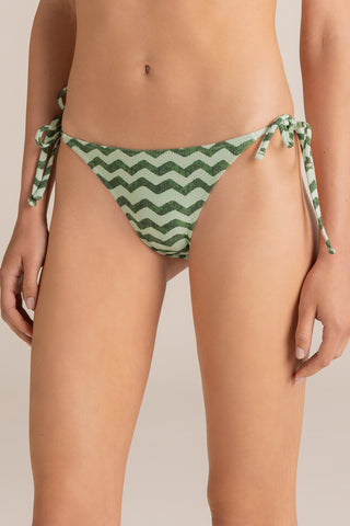 Touché Colombia, Balneaire, Bikini bottom clásico Verde, Vestido de baño para mujer, Verano, Playa, Vacaciones