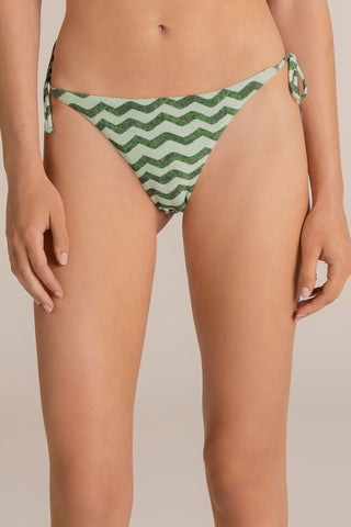 Touché Colombia, Balneaire, Bikini bottom tanga verde, Vestido de baño para mujer, Verano, Playa, Vacaciones