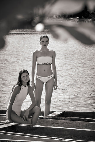 Touché Colombia, Balneaire, Entero clásico, Bikini top bandeau y Bottom clásico, Ropa de playa mujer, Verano, Playa