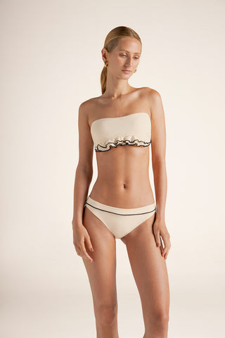 Touché Colombia, Balneaire, Bikini top bandeau y bottom clásico, Ropa de playa mujer, Verano, Playa