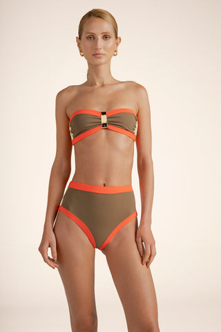 Touché Colombia, Balneaire, Bikini top strapless, Bikini bottom culotte, Vestido de baño mujer, Verano, Playa, Gafas