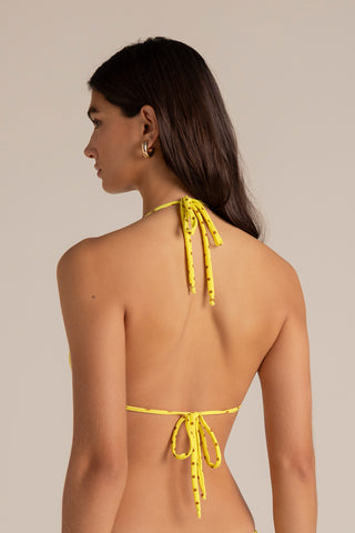 Touché Colombia, Balneaire, Bikini top triángulo mediano amarillo, Vestido de baño para mujer, Verano, Playa, Vacaciones