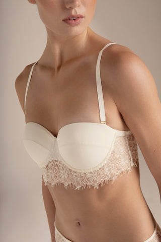 Touché Colombia, Brasier strapless con copas marfil, Lingerie, Lencería mujer, Novias, Ropa interior para mujer