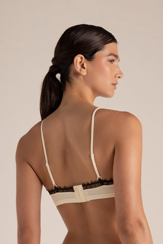 Touché Colombia, Brasier triangular con copas marfil, Lingerie, Lencería mujer, Ropa interior para mujer