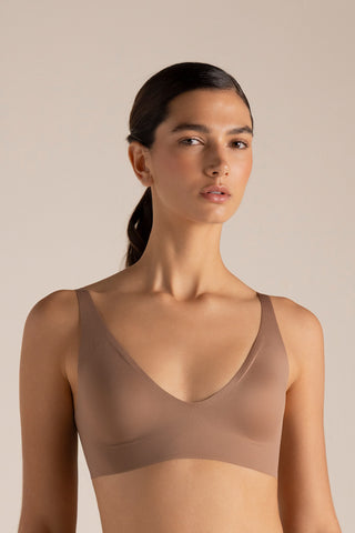 Touché Colombia, Brasier triangular con copas, Lingerie, Ropa interior invisible para mujer, Ropa de descanso
