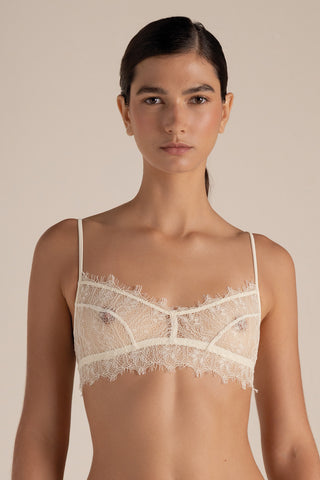 Touché Colombia, Brasier triangular sin copas marfil, Lingerie, Lencería mujer, Novias, Ropa interior para mujer