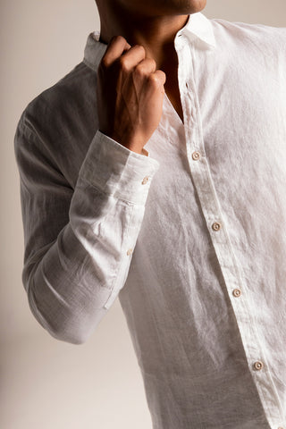 Îlot Colombia, Camisa bora bora blanca y Gafas para hombre, Verano, Playa, Ropa de hombre