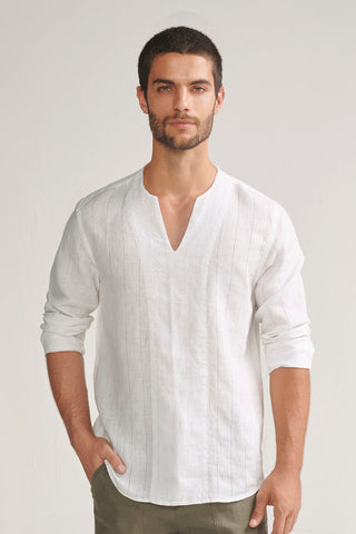 Îlot, Camisa-SH11042, Hombre/Ilot, Lino, Camisas