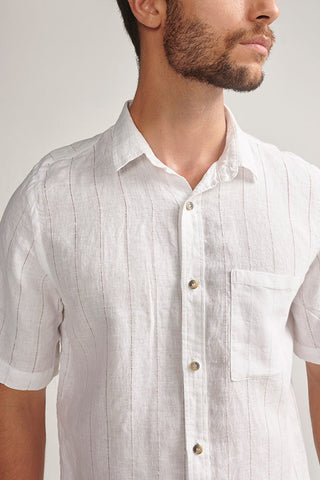 Îlot, Camisa-SH12042, Hombre/Ilot, Lino, Camisas