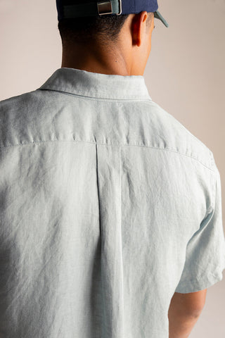 Îlot Colombia, Camisa classic fit azul, Eventos de verano, Playa, Ropa para hombre