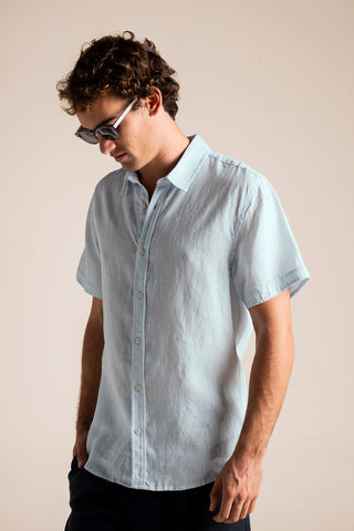 Îlot Colombia, Camisa azul, Eventos de verano, Playa, Ropa para hombre