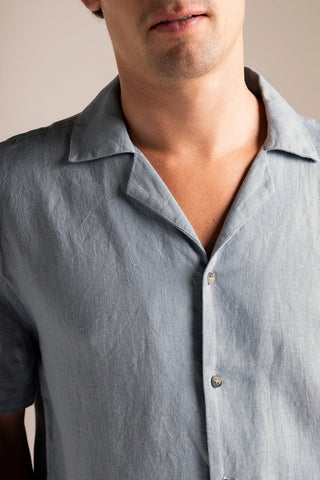 Îlot Colombia, Camisa azul, Eventos de verano, Playa, Ropa para hombre