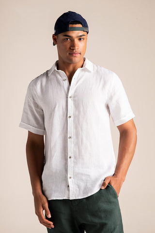 Îlot Colombia, Camisa bali blanca, Verano, Playa, Ropa de hombre