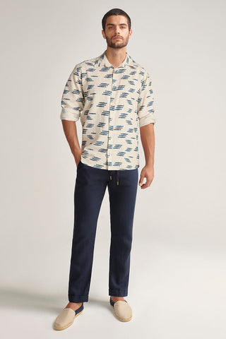 Îlot, Camisa-SH92042, Hombre/Ilot, Lino, Camisas