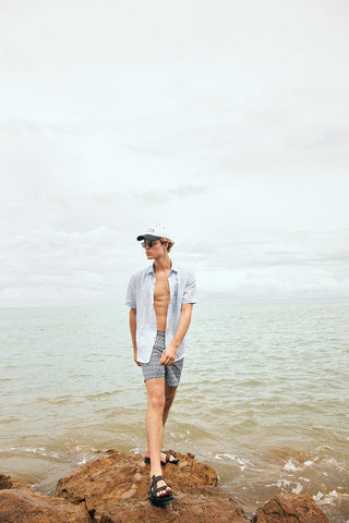 Îlot Colombia, Pantaloneta bahía, Verano, Playa, Ropa para hombre