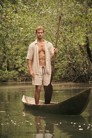 Îlot Colombia, Camisa ibiza, Camisa hombre, Short faro, Verano, Playa, Ropa hombre