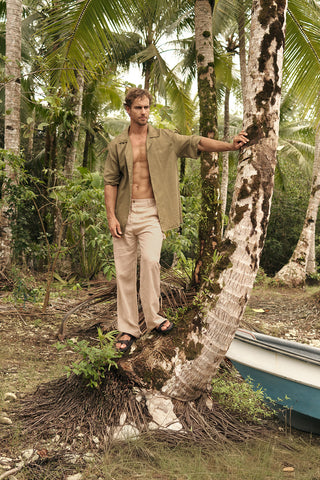 Îlot Colombia, Camisa ibiza, Camisa hombre, Pantalón, Sandalias, Verano, Playa, Ropa hombre