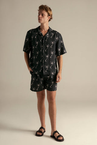 Îlot Colombia, Camisa ibiza, Short, Verano, Playa, Ropa para hombre, Sandalias