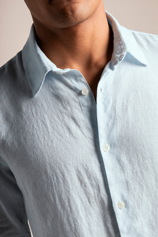 Îlot Colombia, Camisa privé azul, Eventos de verano, Playa, Ropa para hombre