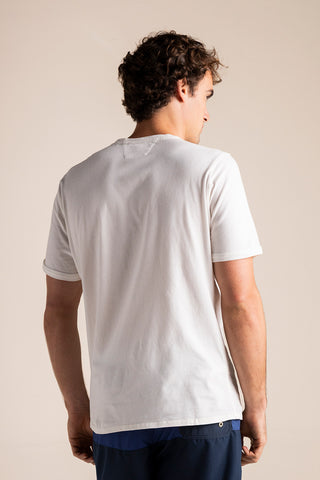Îlot Colombia, Camiseta Jamaica blanca para hombre, Verano, Ropa de playa hombre, Verano, Para toda ocasión