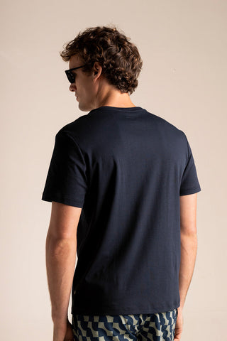 Îlot Colombia, Camiseta Azul, Verano, Playa, Ropa para hombre