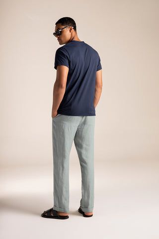 Îlot Colombia, Camiseta Cuba azul y Pantalón azul para hombre, Verano, Playa, Ropa de hombre, Gafas, Sandalias, Accesorios hombre