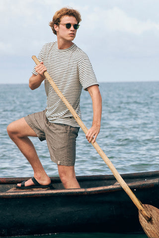 Îlot Colombia, Camiseta, Shorts, Verano, Playa, Ropa para hombre, Sandalias