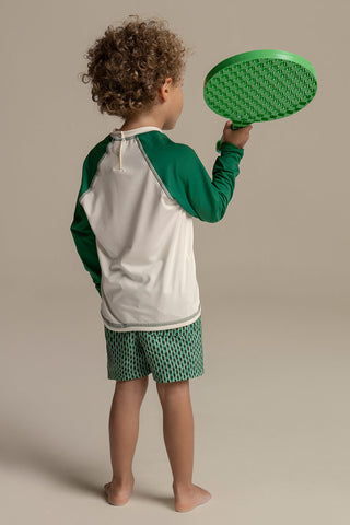 Îlot Colombia, Camiseta lycra kids, Pantaloneta baño niño, Verano, Playa