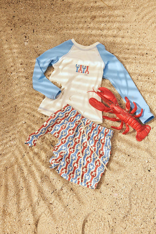 Îlot Colombia, Camiseta lycra kids, Pantaloneta kids, Verano, Playa, Ropa para niño