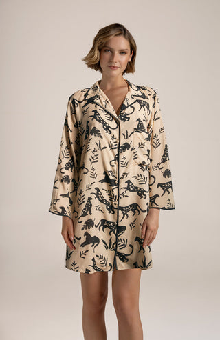 Touché Colombia, Camisón manga larga, Lingerie, Pijamas, Ropa de descanso mujer