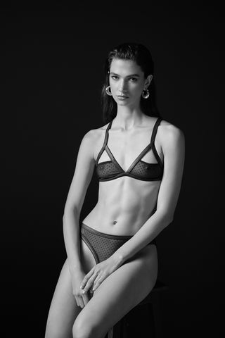 Touché Colombia, Brasier triangular sin copa, Panty clásico, Lingerie, Ropa interior, Lencería mujer