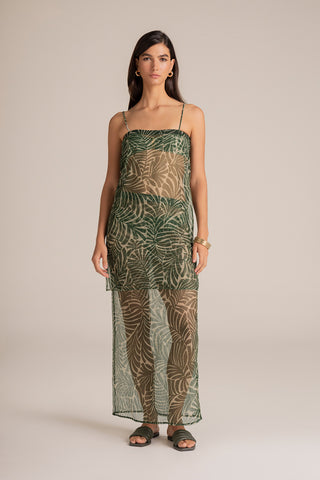 Touché Colombia, Balneaire, Cover up verde, Sandalias verde, Ropa de playa mujer, Verano, Playa, Vacaciones