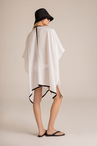 Touché Colombia, Balneaire, Cover up corto blanco, Ropa de playa mujer, Verano, Playa, Vacaciones