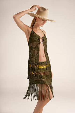 Touché Colombia, Balneaire, Cover up corto, Ropa de playa mujer, Verano, Playa, Salida de baño