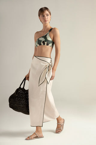 Touché Colombia, Falda pareo, Ropa de playa mujer, Sandalias, Bolso, Verano, Playa