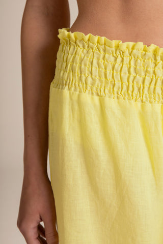 Touché Colombia, Balneaire, Pantalón amarillo, Ropa de playa mujer, Verano, Playa, Vacaciones