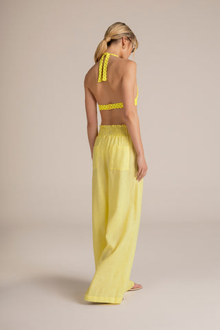 Touché Colombia, Balneaire, Pantalón amarillo, Ropa de playa mujer, Verano, Playa, Vacaciones