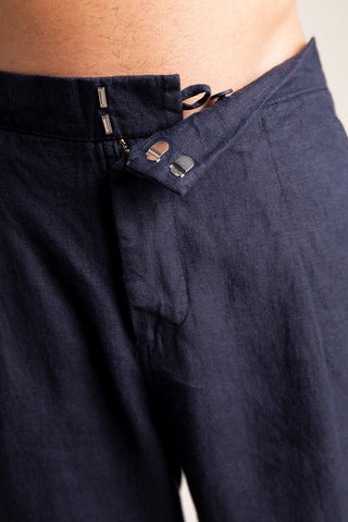Îlot Colombia, Pantalón Privé azul oscuro para hombre, Verano, Playa, Ropa de hombre