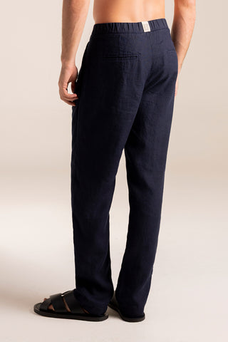 Îlot Colombia, Pantalón Privé azul oscuro para hombre, Verano, Playa, Ropa de hombre