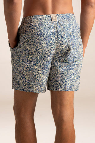 Îlot Colombia, Pantaloneta bahía azul, Verano, Playa, Ropa para hombre