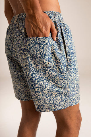 Îlot Colombia, Pantaloneta bahía azul, Verano, Playa, Ropa para hombre