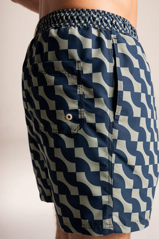 Îlot Colombia, Pantaloneta bahía Azul, Verano, Playa, Ropa para hombre